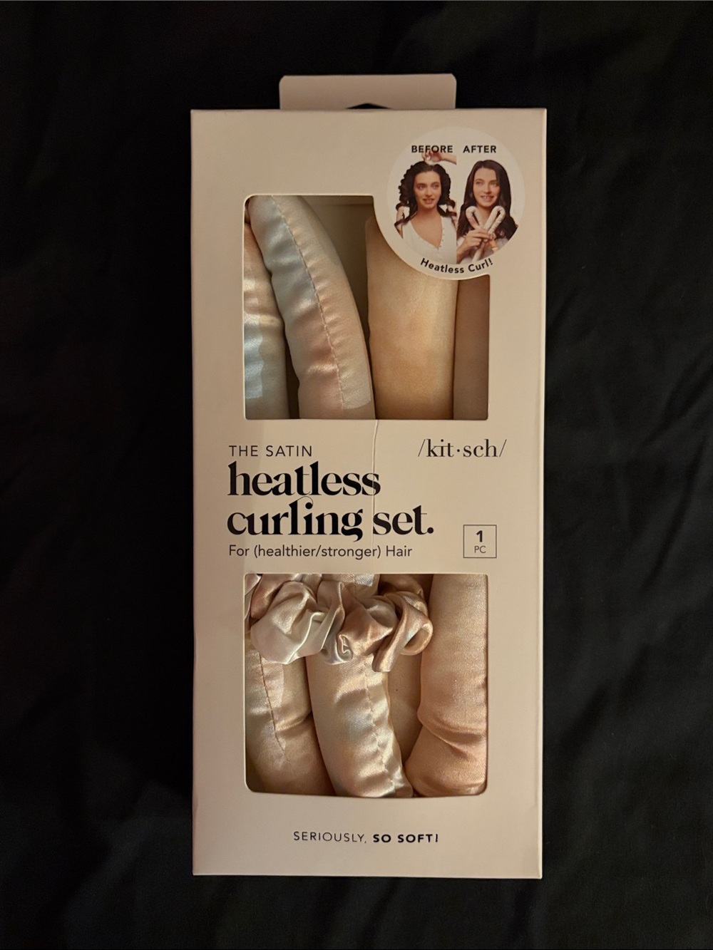Kitsch Satin Heatless Curling Set - Champagne